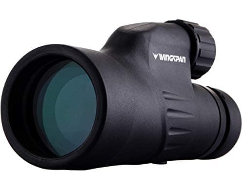 Image of Wingspan Optics Explorer 12X50 High Powered Monocular - Bright and Clear Range of View - Single Hand Focus - Waterproof - Fogproof - for Bird Watching, and Watching Wildlife