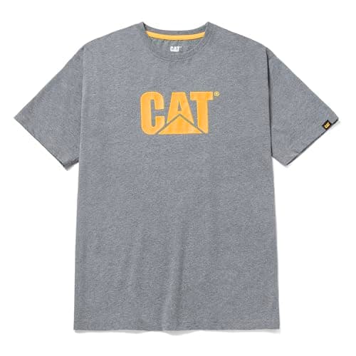 Image of Caterpillar Men's Tm Logo T-Shirt, Dark Heather Grey, Large