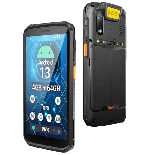 Image of Tera PDA Android 13 Barcode Scanner:Handheld Honeywell HS7 1D 2D QR Barcode Reader 5.45”Touchscreen 4GB+64GB 5100mAh Battery IP66 Drop-Resistant Mobile Terminal for Warehouse Inventory Logistics P500