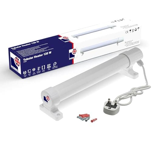 Image of Morris Tubular Heater 1ft, 2ft, 3ft, 4ft Tube Heater Green house Bathroom Conservatory (2FT-120w)