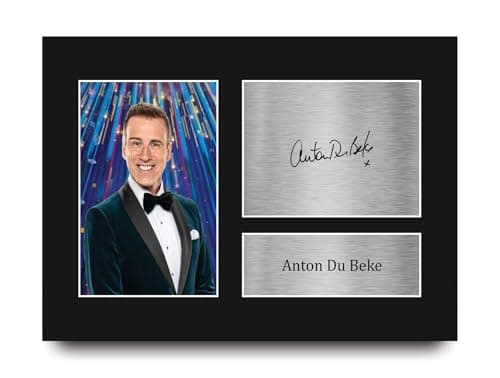 Image of HWC Trading Anton Du Beke Strictly Come Dancing Judge Gifts Printed Signed Autograph Picture for TV Show Fans - A4