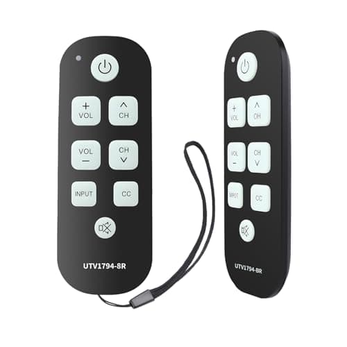 Image of Seniors Elderly Big Button Universal Remote Control, Learning Glow Keys Remote Basic Simple Easy Control and Compatible with LG Samsung Sony JVC Toshiba Sharp Panasonic Technika Hitachi Polaroid TVs