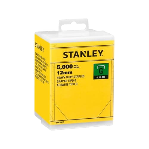 Image of Stanley 1-TRA708-5T Heavy-Duty Staples 12mm (5000 Pieces)