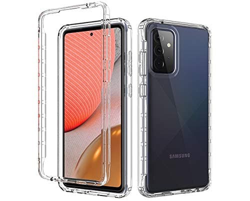 Image of NWNK13 For Samsung Galaxy A52 / A52s Case Crystal Clear Slim Fit Front & Back 360° Case Built-in Screen Protector Full Body Silicone Gel Mobile Phone Cover for Samsung A52 5G (Clear)