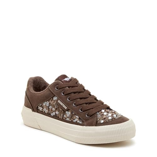 Image of Rocket Dog Women's Cheery Sneaker, Sequins Brown, 8 UK