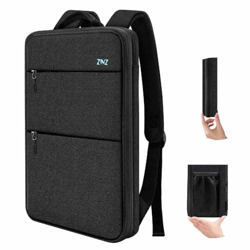 Image of ZINZ Slim & Expandable Laptop Backpack 15 15.6 16 Inch Case, Water Resistant Travel Backpack Compatible with MacBook Pro/Neo 16" 15", Dell XPS 15 16 and Most 15" 15.6" 16" Notebooks,B05K01