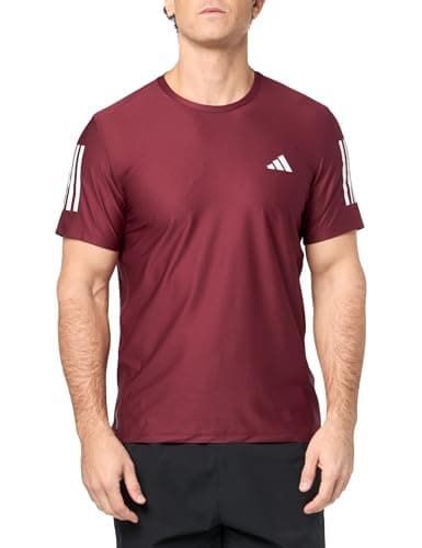 Image of adidas Men's Own The Run T-Shirt, Shadow Red, XS