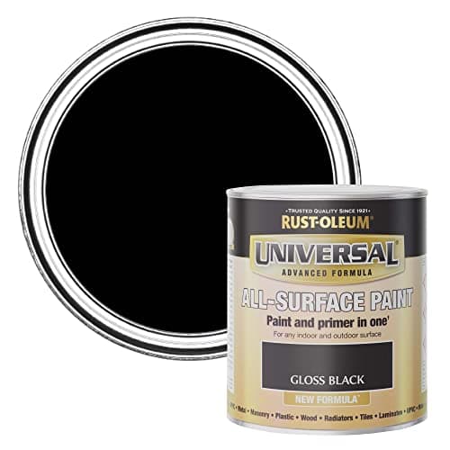 Image of Rust-Oleum Universal Paint & Primer Gloss Black 750ml