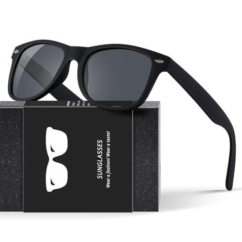 Image of Sunglasses Men-Ultra Light Rectangular Polarized Sunglasses for Women, UV400 Protection, Polarized Ultraviolet Protection, Driving, Fishing, Running
