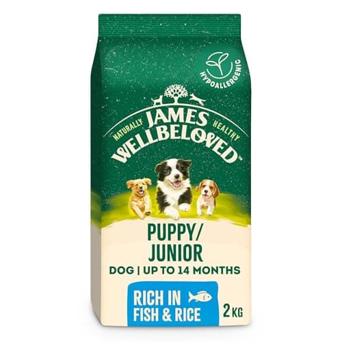 Image of James Wellbeloved Dog Puppy Hypoallergenic Dry Food Fish and Rice 2 kg