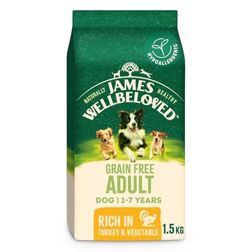 Image of James Wellbeloved Dog Adult Hypoallergenic Dry Food Grain Free Turkey 1.5 kg