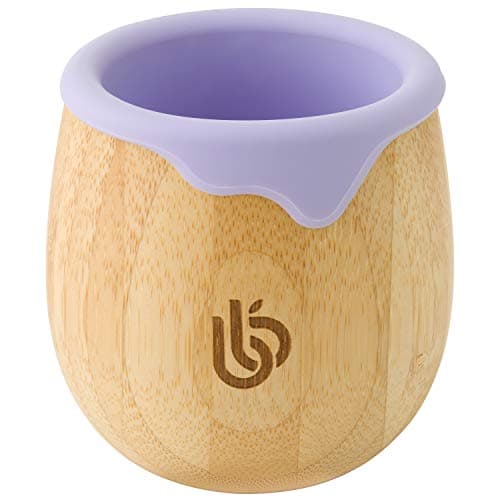 Image of bamboo bamboo Baby and Dinky Toddler Cup, Bamboo Sippy Cup for Toddlers, with Silicone Drip Rim for Teeth and Gum Protection, 150ml Capacity Baby Cup for Transitioning Toddlers (Lilac)