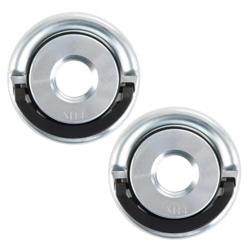 Image of 2PCS M14 Quick Release Nut for Angle Grinder, Heavy Duty Self-Locking Flange Nut, Tool-Free Quick Clamping Design for Fast Disc Change, Durable Replacement Fitting for Home & Workshop