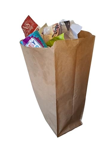Image of 25L SHREDDING and PAPER WASTE SACK x 24 - COLLECT and RECYCLE PAPER WASTE and SHREDDED DOCUMENTS - RECYCLABLE - STRONG - WATER RESISTANT - SACK KRAFT STANDARD use in Local Authority Recycling Schemes
