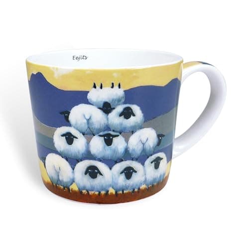 Image of "Eejits" Mug in Gift Box by Thomas Joseph - Sheep Coffee Cup
