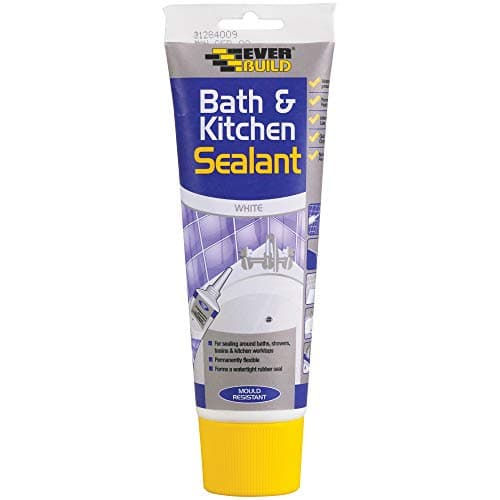 Image of Everbuild Bath and Kitchen Acrylic Sealant – Anti Mould Formulation – White – 200ml