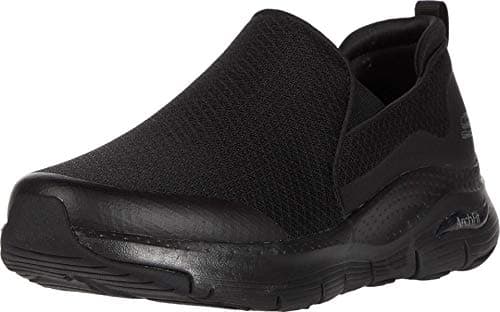 Image of Skechers Men's Arch Fit Banlin Trainers,Black Mesh/Black Synthetic/Trim,10 UK