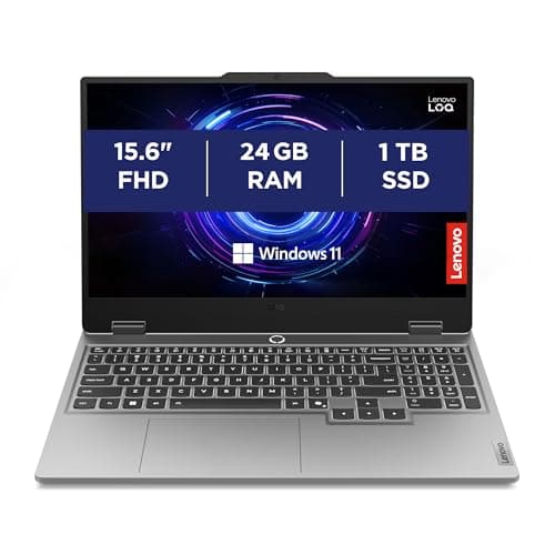 Image of Lenovo LOQ 15IRX10 Gaming Laptop - NVIDIA GeForce RTX 5050 8GB GDDR7, Intel Core i5-13450HX, RAM 24GB, 1TB SSD, Display 15.6" FHD (1920x1080) 144Hz, Windows 11 Home, White Backlit Keyboard - Luna Grey