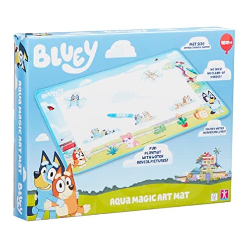 Image of BLUEY AQUAMAGIC ART MAT, PRESCHOOL TOYS, MESS FREE CREATIVE PLAY, GIFT FOR 2 - 5 YEAR OLD