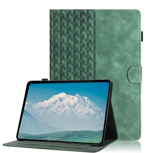 Image of Case for Samsung Galaxy Tab A6 10.1 inch 2016 SM-T580/T585 Multi-Angle Viewing Stand Folio Cover, PU Leather Case with Auto Wake/Sleep Function - Green