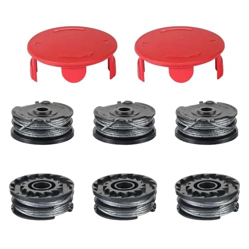 Image of Flaveano Strimmer Wire for Bosch AdvancedGrassCut36, ART 24, 27, 30 Grass Trimmer, 6 Strimmer Spools and 2 Covers