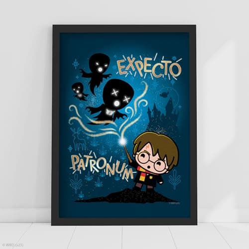 Image of Harry Potter Print - Expecto Patronum Spell Charm Art Poster Wall Art (29.7cm x 42cm - A3)