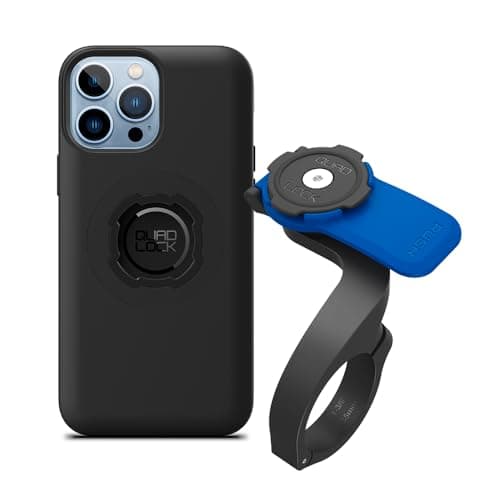 Image of Quad Lock Out Front Handlebar Bike Phone Mount (V3) with MAG Phone Case for iPhone 13 Pro Max