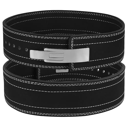 Image of Powerlifting Belts Lever Belt For Men and Women 9mm IPF Thick Leather Weight Lifting Belt Ideal for Gym Belts Training Weightlifting and Bodybuilding Squats and Deadlifts (Medium (32"-38"))