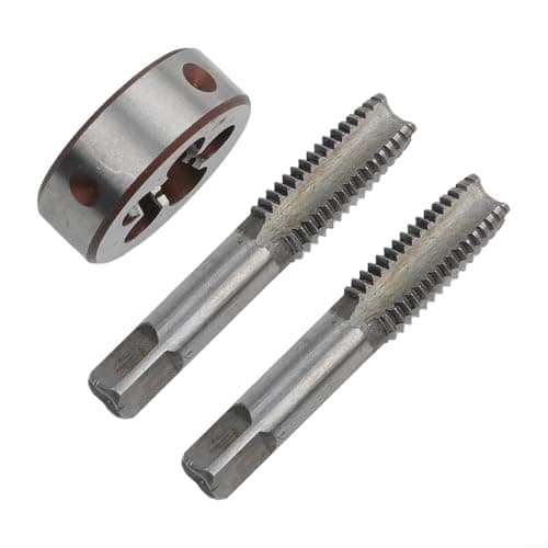 Image of HSS Metric Tap Set for M14 x 2mm Pitch, 14mm x 2 Taper and Right Hand Thread, 78mm Length, High-Speed Steel Material, 2-Pack