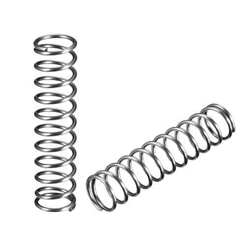Image of sourcing map Wire Diameter 0.05", OD 0.47", Free Length 2" Spring Steel Coil Extended Compressed Spring 10pcs
