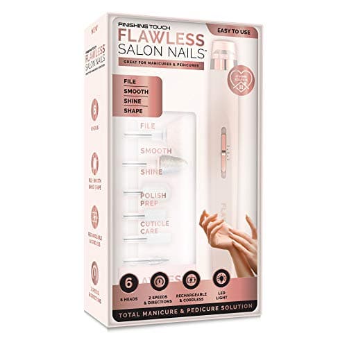 Image of Finishing Touch Flawless Salon Nails, Professional Manicure Set for an at-Home Salon Experience, Files, Buffs, Shines, and Polishes for Instantly Beautiful Nails