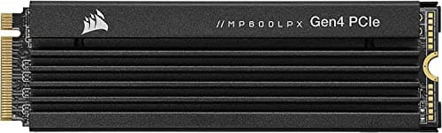 Image of Corsair MP600 PRO LPX 2TB M.2 NVMe PCIe x4 Gen4 SSD - Optimised for PS5 (Up to 7,100MB/sec Sequential Read and 6,800MB/sec Sequential Write Speeds, High-Speed Interface, Compact Form Factor), Black
