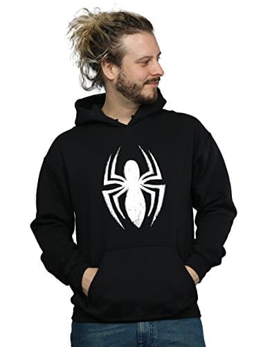 Image of Marvel Men's Spider-Man Ultimate Spider Logo Hoodie Black XX-Large