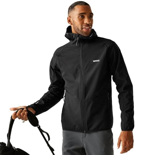 Image of Regatta Mens Arec III Softshell Jacket Water Repellent Midlayer Coat