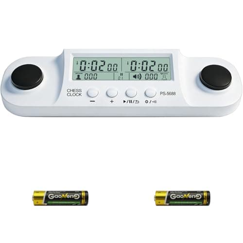 Image of Digital Chess Clock Timer - 67 Timing Presets, Portable Multi-Game Timer Clock for Chess/Go/Backgammon/Scrabble/Board Game, Professional Delay/Increment Modes for Club/School/Casual(Battery Included)