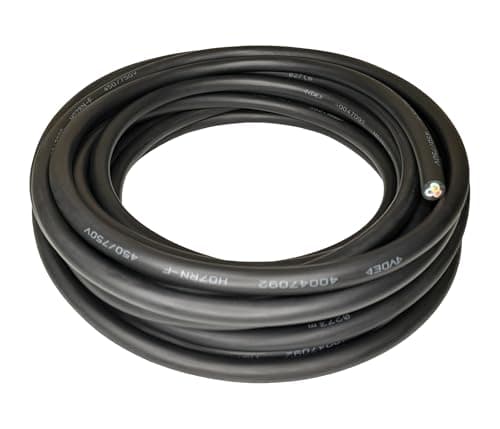 Image of Heavy Duty Flexible Rubber Power Cable, 3 Core, 1.5mm² / 2.5mm², H07RN-F, Indoor/Outdoor Use - Various Lengths (3 Core, 1.5mm² (3G1.5), 5m)