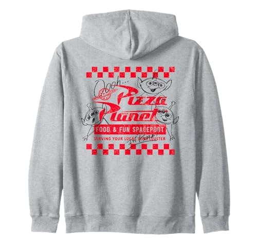 Image of Disney and Pixar's Toy Story Pizza Planet Aliens Doodles Zip Hoodie