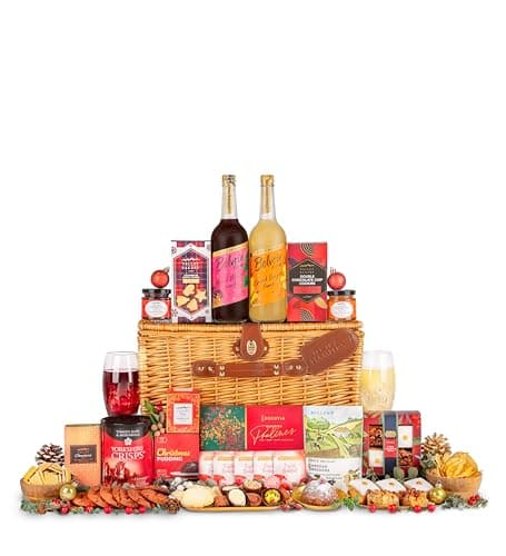 Image of Luxury Alcohol‑Free Christmas Food Basket – Family Celebration Hamper – Non‑Alcoholic Festive Gift