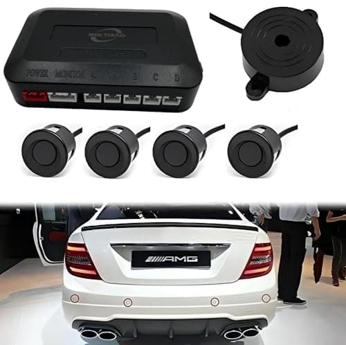 Image of Multibao Parking Sensor Car Reversing Sensors Backup Radar System Buzzer Alarm with 4 Sensors - Matt Black