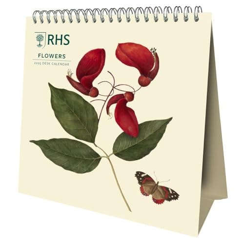 Image of 2025 Calendar RHS Month to View Nature Desk Easel Official Product
