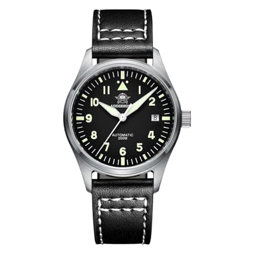 Image of ADDIESDIVE Men's Automatic Diving Watch Waterproof 200m 8215 Automatic Mechanical Movement Analog Men's Watches Stainless Steel Watch AD2519