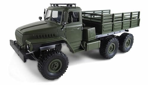 Image of Amewi 22509 Ural Truck Scale RC Model Car Truck Electric Offroad 6WD 1:16 RTR 2.4GHz Proportional, Green