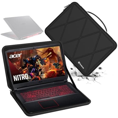 Image of Smatree Hard EVA Protective Sleeve Case Compatible for 17.3 inch Acer Nitro 5 Gaming Laptop -AN517-42-R5KZ/ AN517-42-R35M, for 17.3 inch Nitro 17 AN17-71-75VK/ AN17-51-70CB Gaming Laptop Bag(X8329)