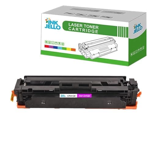 Image of InkJello Compatible Toner Cartridge Replacement for HP Colour LaserJet MFP M477fdw Pro M452dn M452nw Pro MFP M377dw M477fdn M477fnw CF413X (Magenta)
