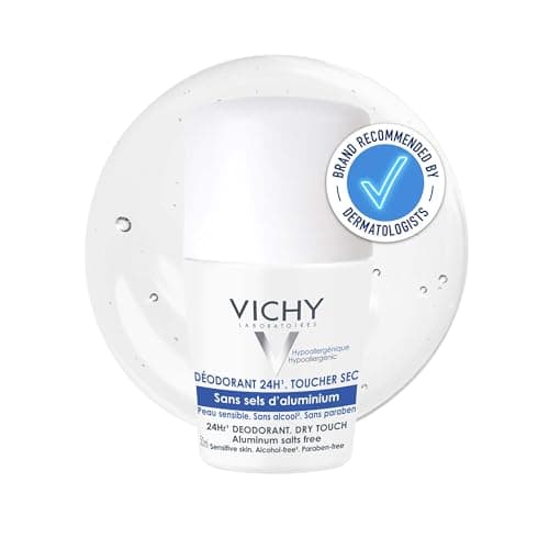 Image of Vichy 24H Dry Touch Roll-On Deodorant for Sensitive Skin 50ml