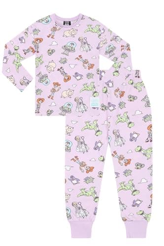 Image of Disney Girls Toy Story Jessie Woody Buzz All Over Print Long Pyjamas PJ's for Kids (2-3 Years) Pink
