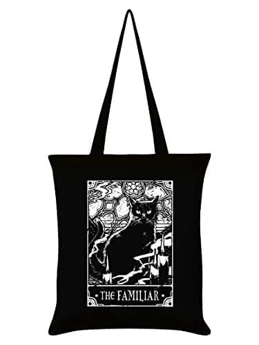 Image of Deadly Tarot The Familiar Tote Bag Black 32x44cm