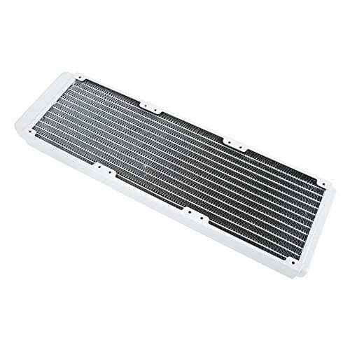 Image of Akozon White Copper Pc Heat Sink Water Cooling Radiator 360mm For Industrial Instruments, Universal Cpu Block White 360mm
