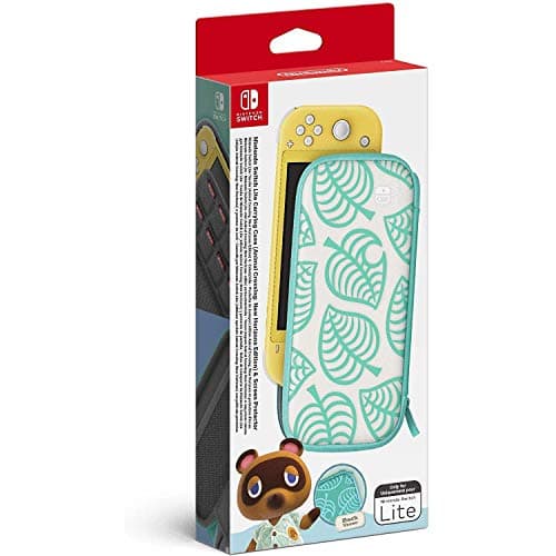 Image of Nintendo Switch Lite Carrying Case (Animal Crossing: New Horizons Edition) & Screen Protector
