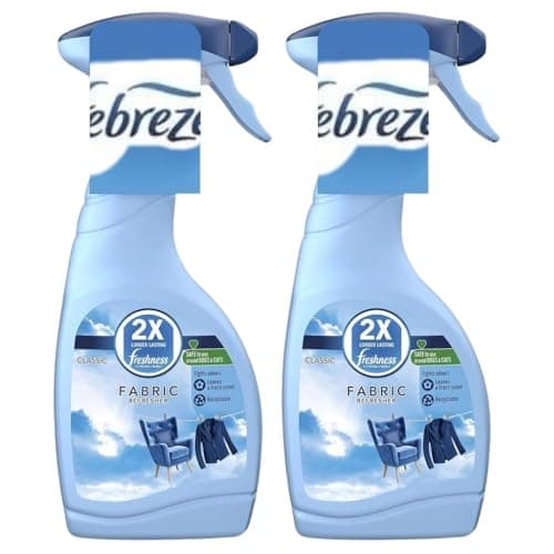 Image of Fabric Refresher Spray 500ml x 2, Compatible with Febreze Classic Upholstery and Carpet Spray for Fresh Scent Laundry Furniture Gym Bag, Instant Odour Remover with Welari Thank You Card | (2pack)